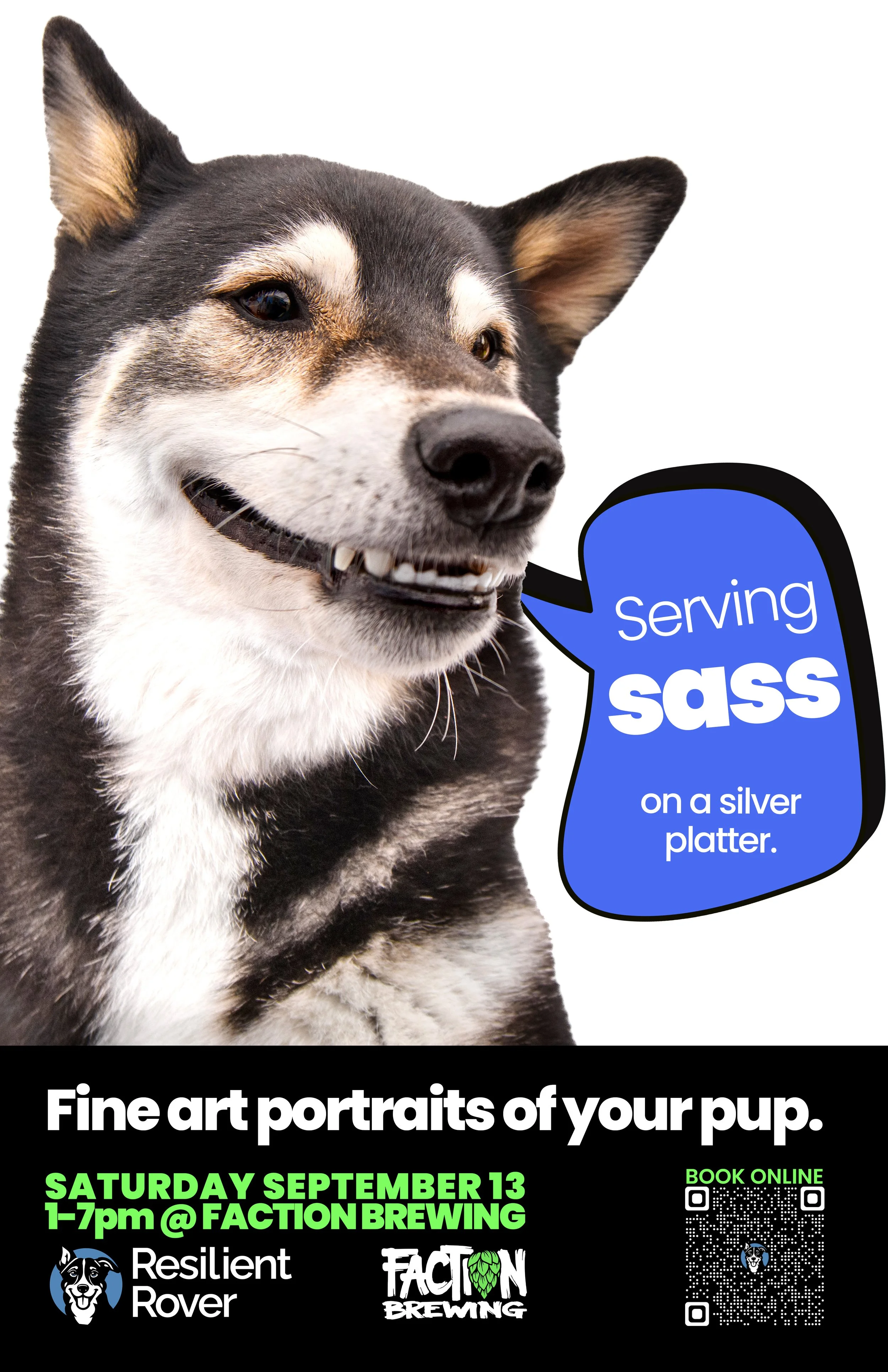 Resilient Rover Dog Portrait Pop-up