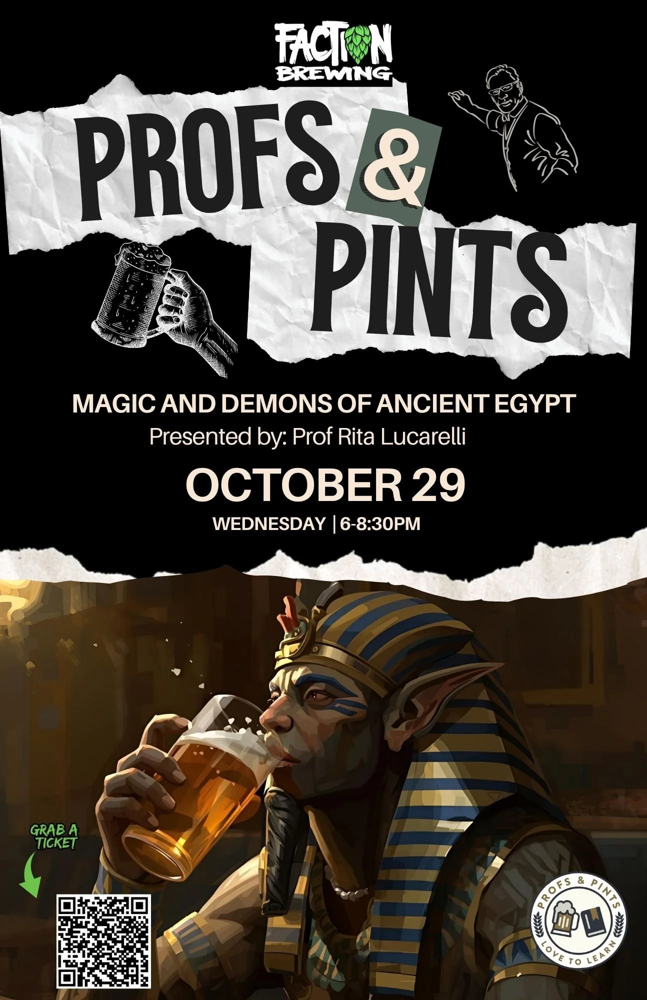 Profs &amp; Pints Alameda: Magic and Demons of Ancient Egypt