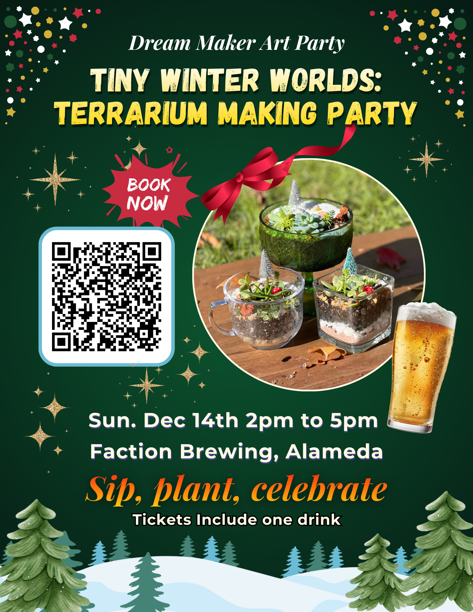 Tiny Winter Worlds: Terrarium Making Party