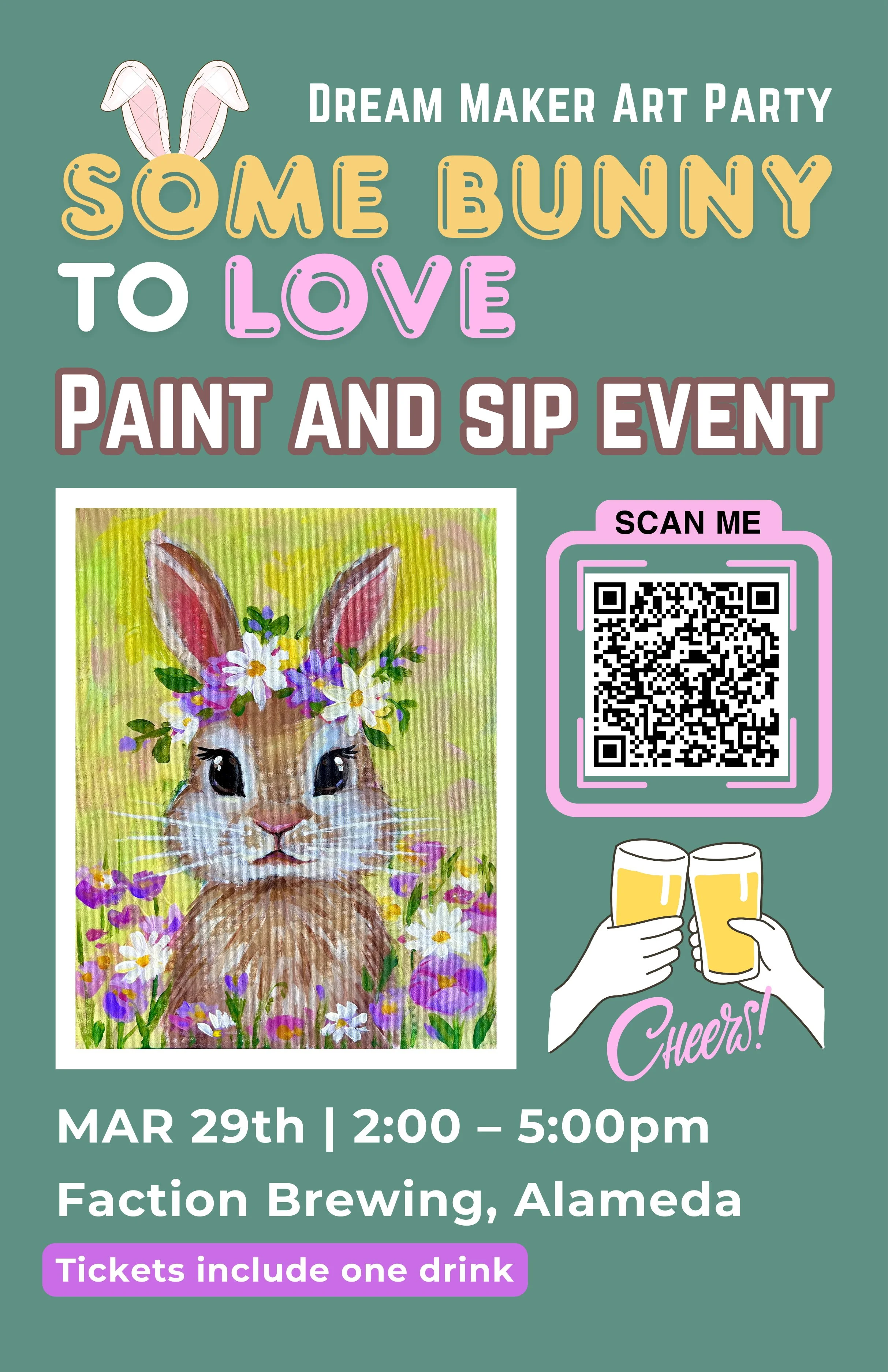 Some Bunny To Love Paint and Sip
