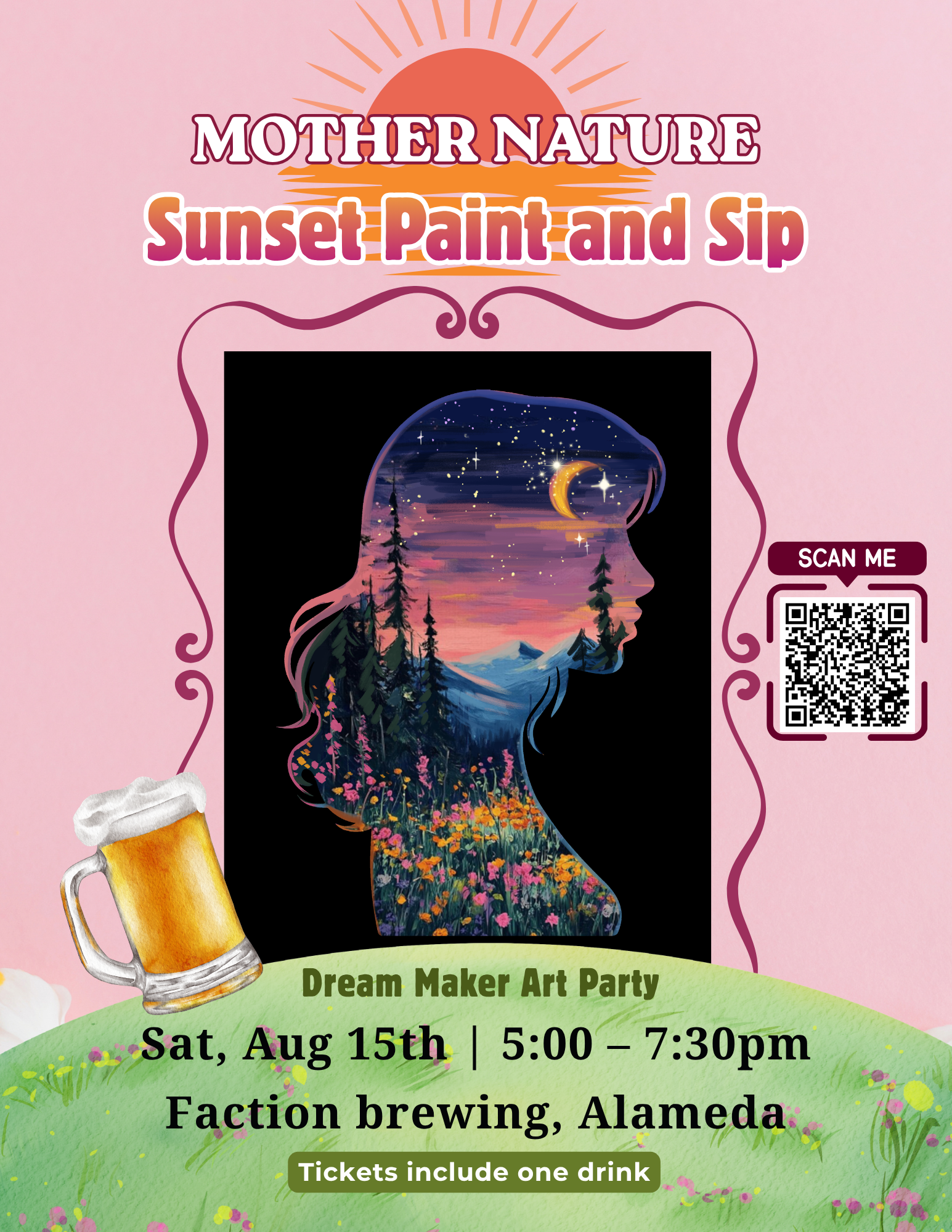 Dream Maker Art Party Paint and Sip