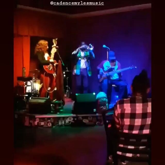 @warrior_playboi rockin a solo.... Remember when we used to play shows live? @cadencemylesmusic on the set, @kenbassman415 holding the line, and @apathyisnotanoption on that rhythm guitar. #motherandtheboards #firesidelounge @firesidealameda @mothera