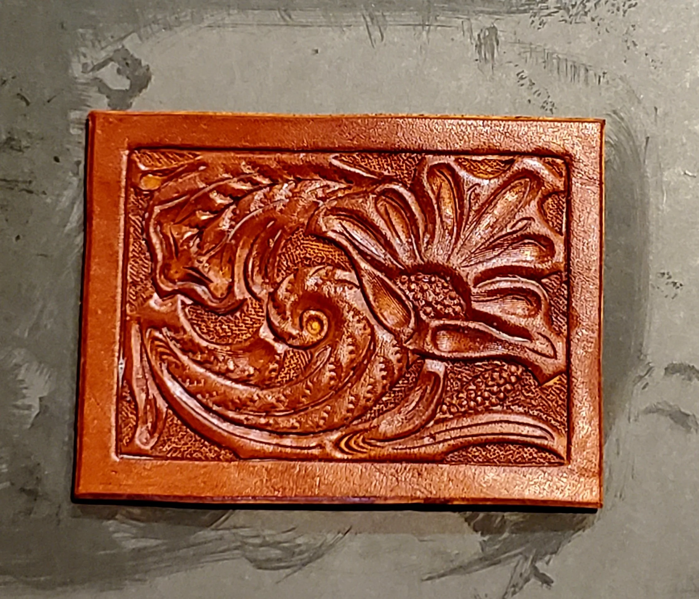 Leather Trading card