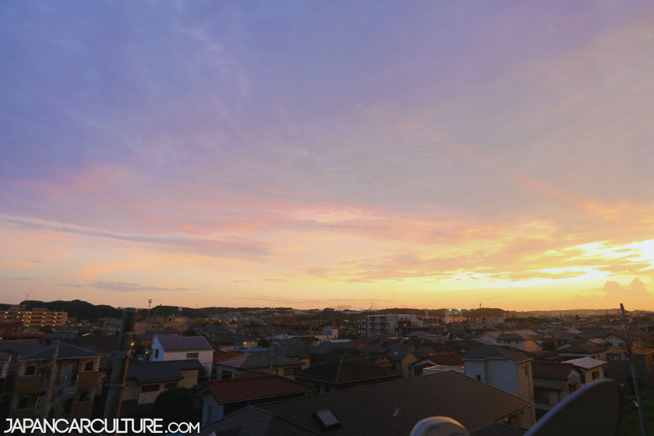 View from a 3-bedroom Airbnb apartment in Kawasaki. If you squint, you can just see Mt Fuji!