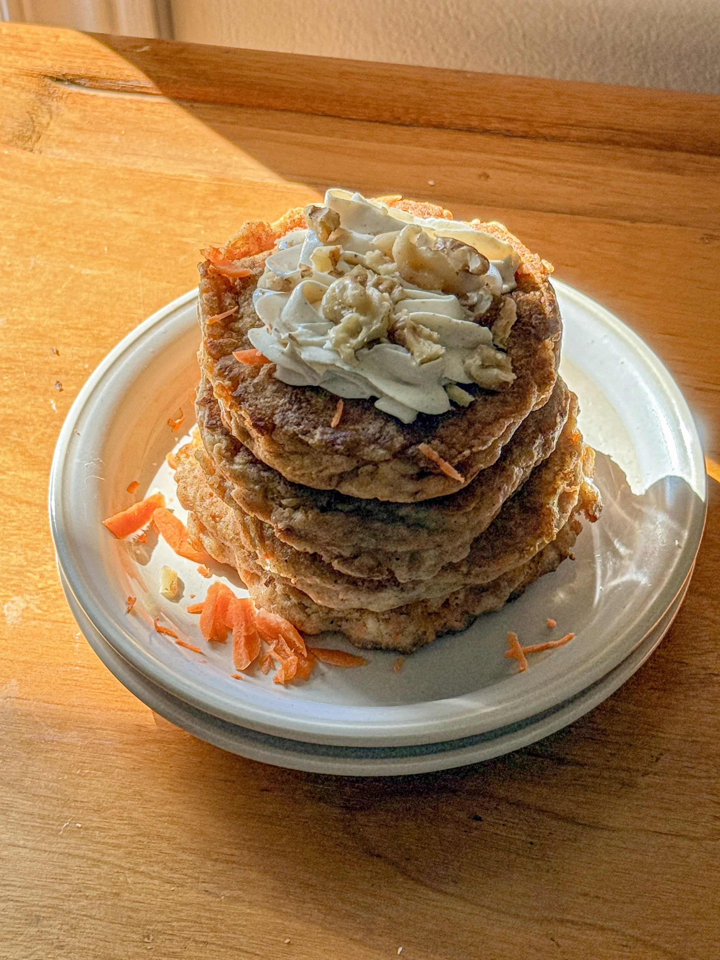Pancakes style gâteau aux carottes
