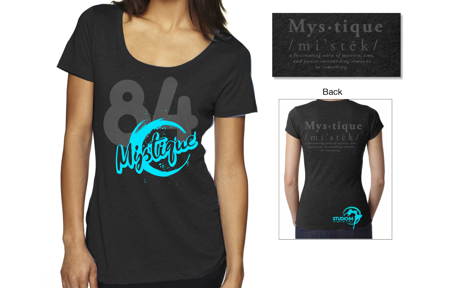 Studio 84: Mystique — Custom T-Shirt & Merch. Screen Printing Portfolio