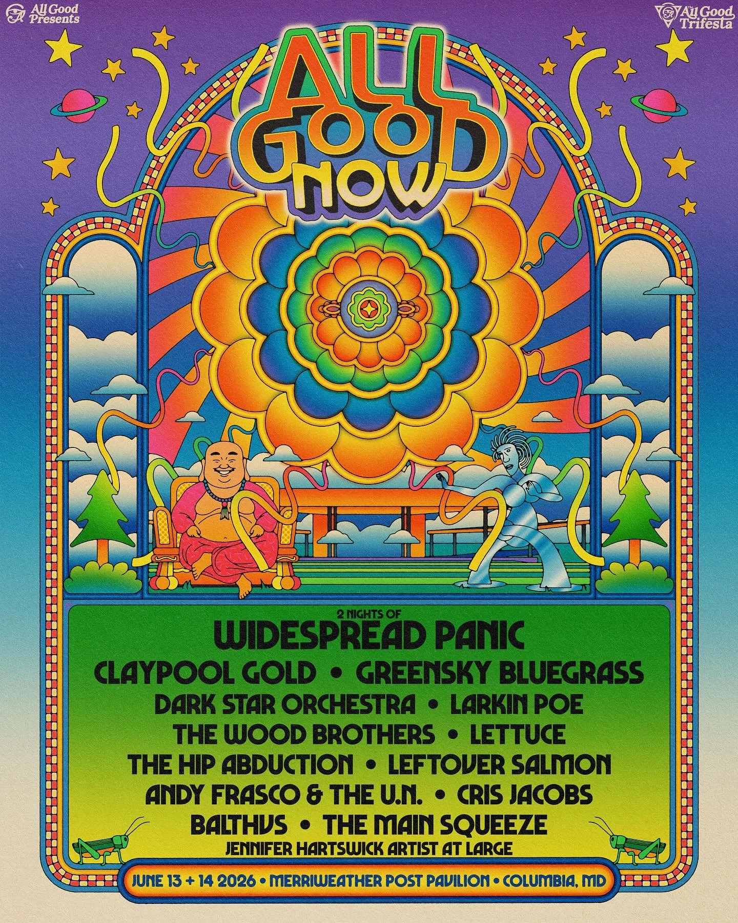 Maryland fam! See ya next year for @allgoodnowfestival June 13-14 at @merriweatherpp in Columbia, MD.

Public On Sale Fri, Nov 21 at 10:00 am ET