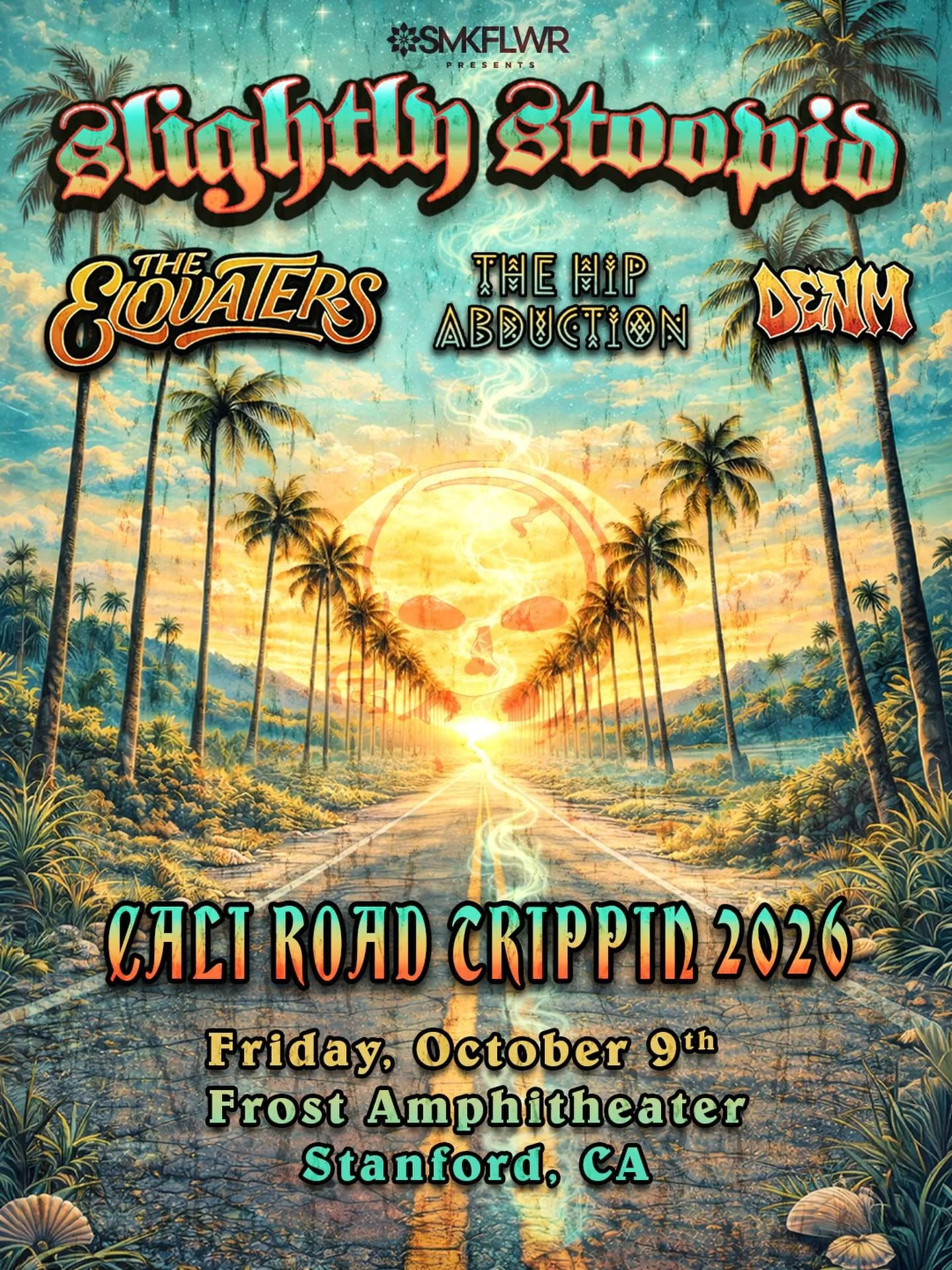 We&rsquo;re joining our friends @slightlystoopid @theelovaters and @iamdenm at Frost Amphitheater on October 9th! Presale starts tomorrow! It&rsquo;s gonna be a great time🌴