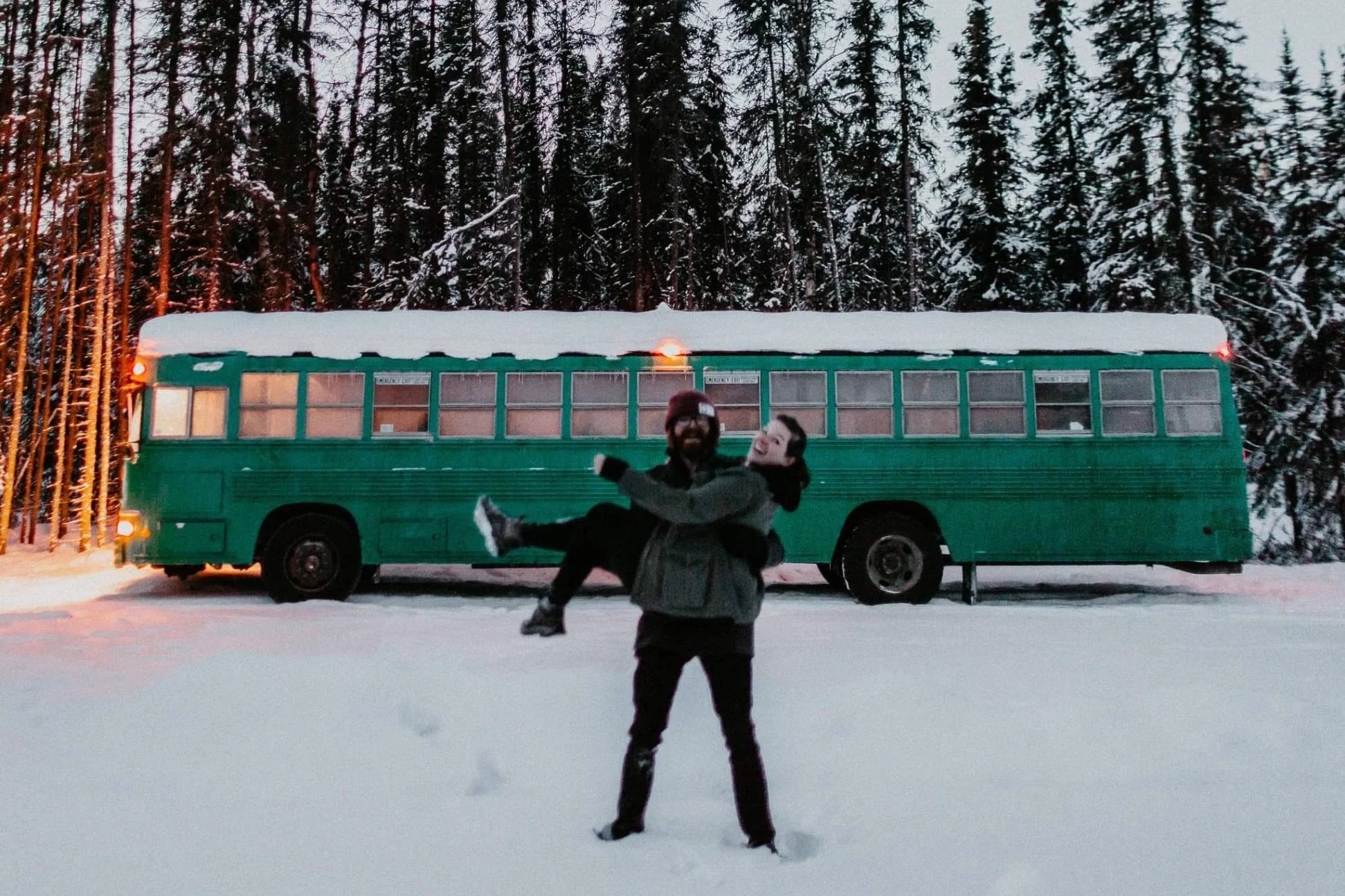 The Muir Bus - James and Amanda