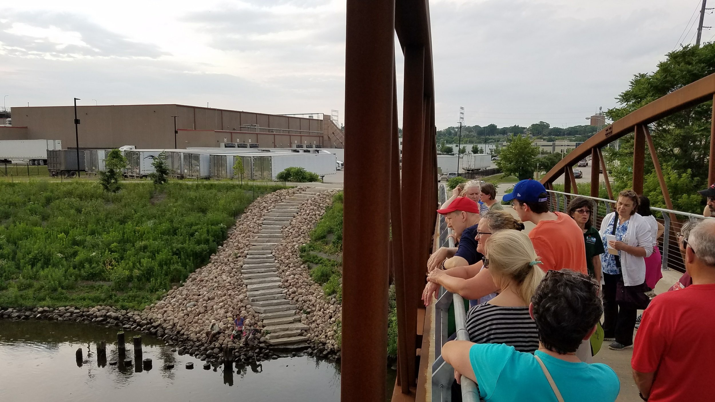 Three Bridges Park - North Bank Launch accessible by stairs Parking: Dead end where 33rd Ct meets the Menomonee River