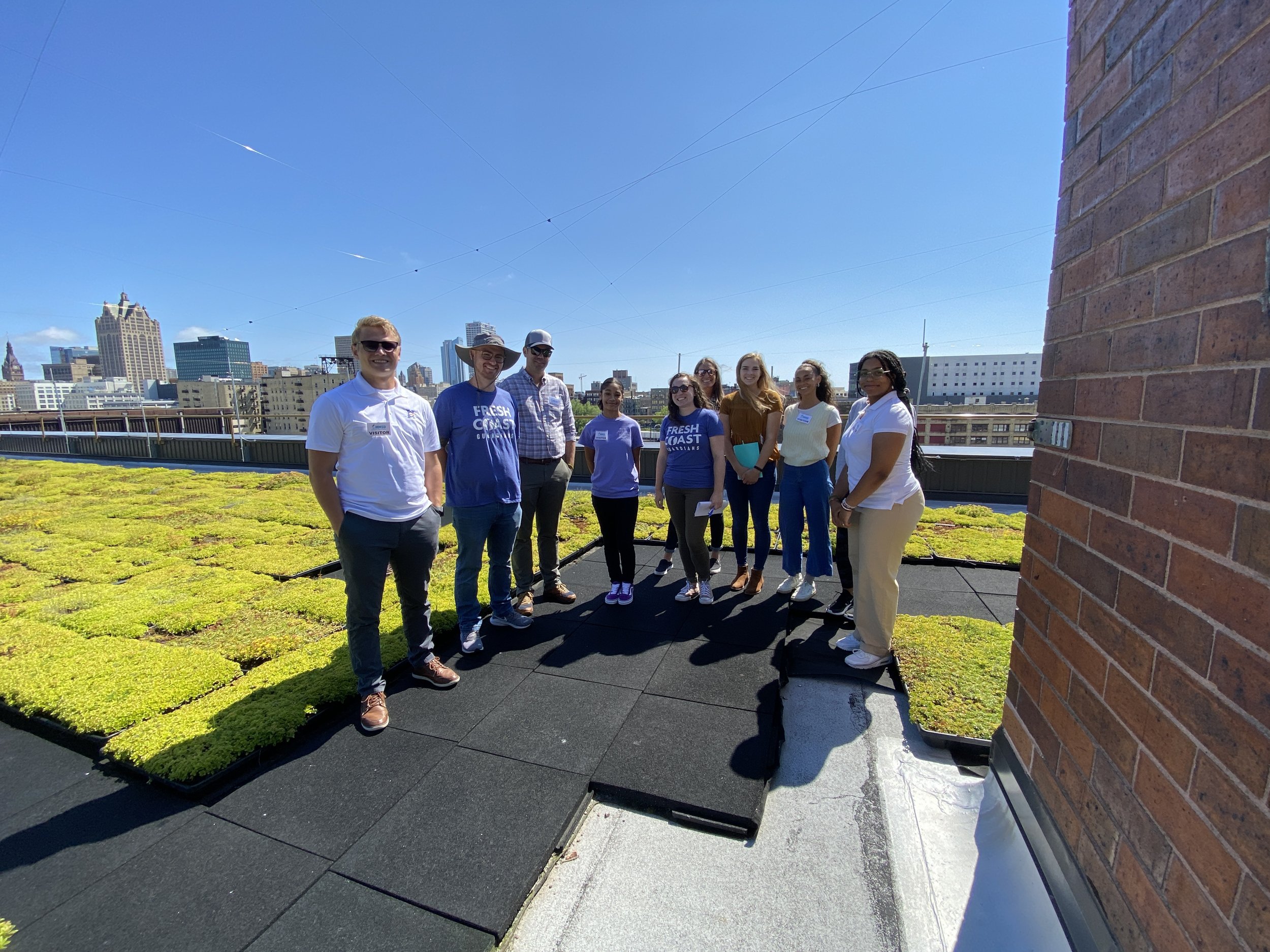 Interns learn about green infrastructure at MMSD
