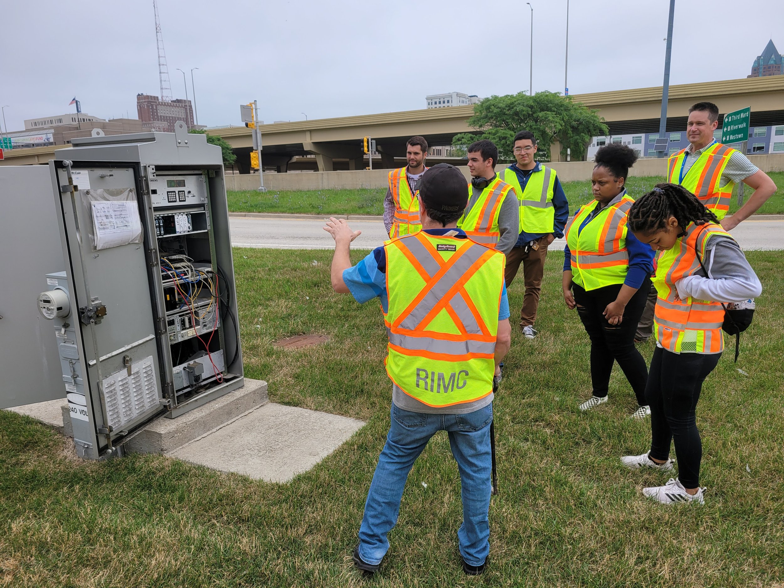 Interns learn about transportation infrastructure with DOT