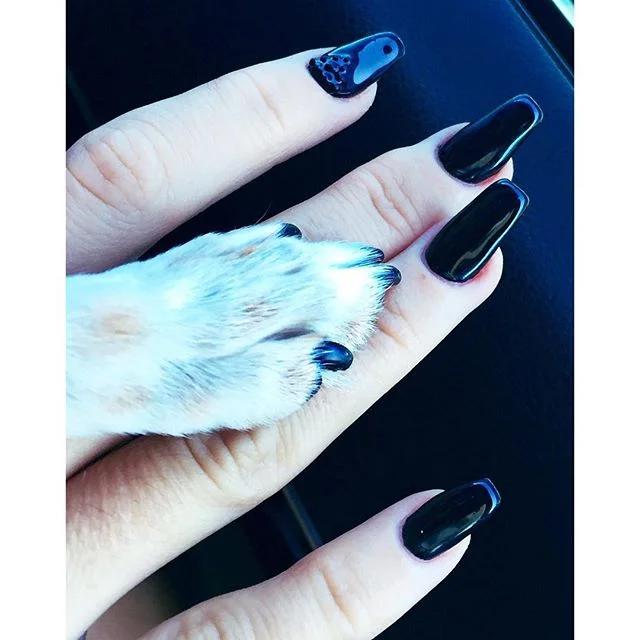 Matching Mani's. Casual. 🐶💅🏽