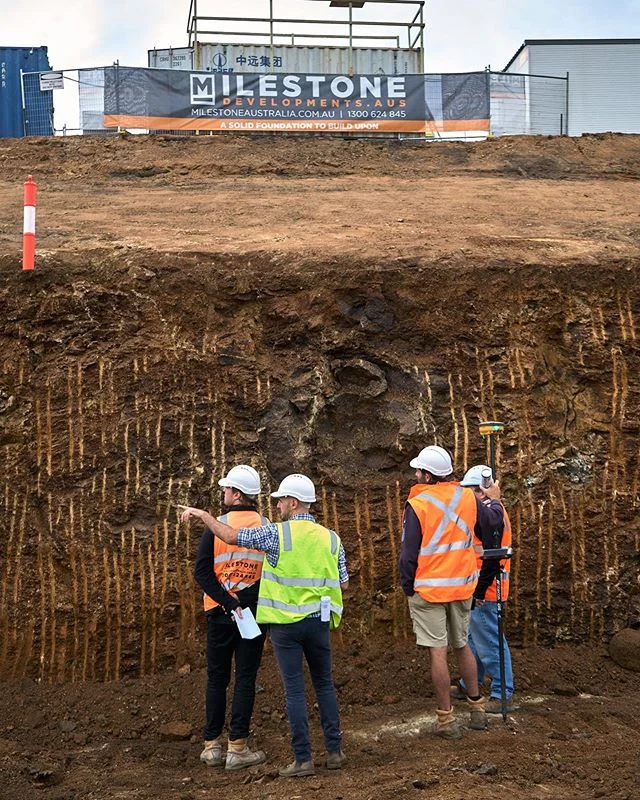 A project this size we were bound to uncover some obstacles in the earth once removed. Throughout the Project, we are consulting with our Geo-tech who provides us with the relevant information if any changes need to be made. This will ensure our work will meet all program, budget and safety restraints for our client.