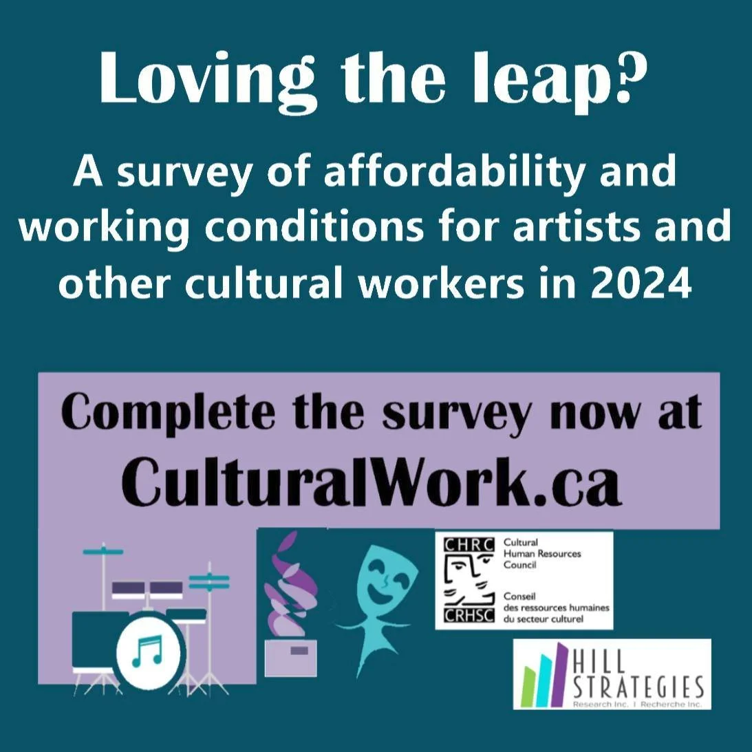 Survey of affordability and working conditions for artists and other cultural workers in 2024