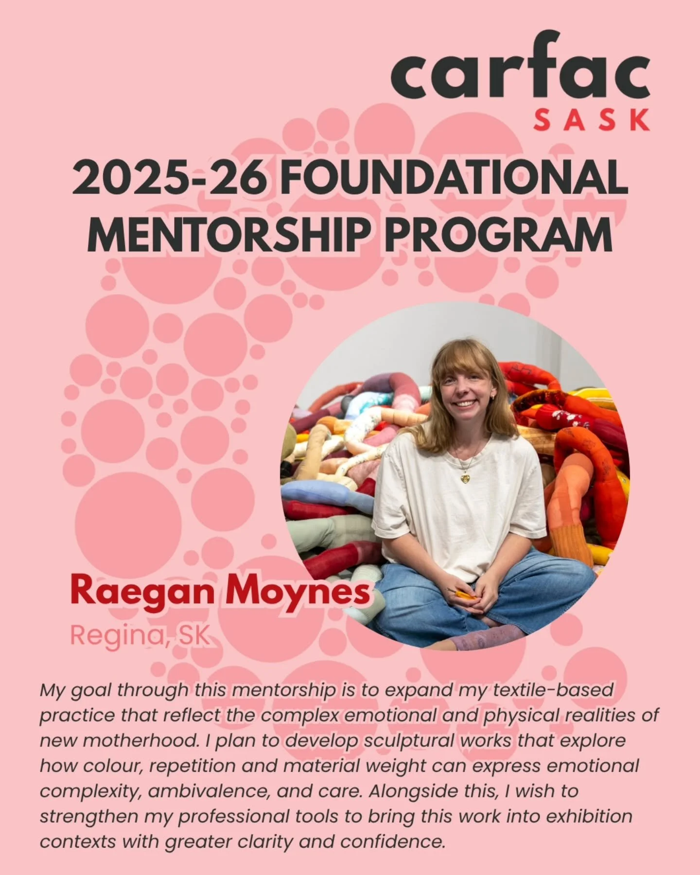 Meet one of our new pairs for the 2025-26 Foundational Mentorship Program!

We are excited to introduce Mentee Raegan Moynes (Regina) and their Mentor Susan Shantz (Saskatoon). This is sure to be an inspiring mentorship, and we're thrilled to follow 