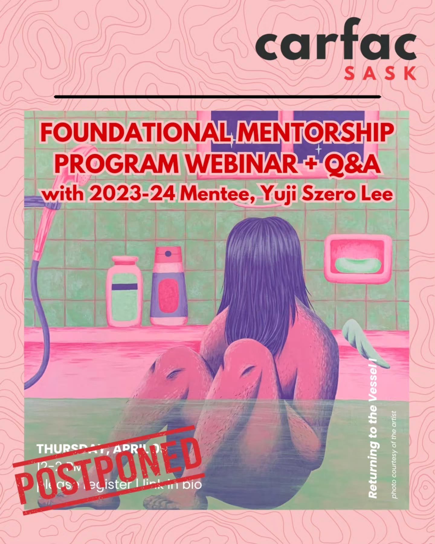 The Foundational Mentorship Program Webinar + Q&amp;A with Yuji Zero Lee has been postponed. 

The new date is Wednesday, MAY 27, 12PM.

If you would like to register, please follow the link in our bio.