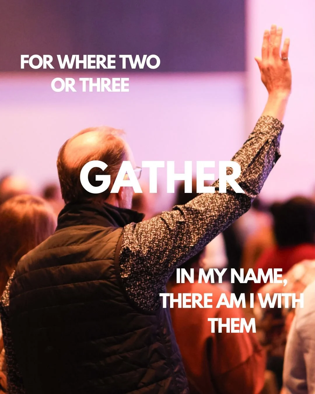 &ldquo;For where two or three gather in my name, there am I with them.&rdquo;
Matthew 18:20

Join us tomorrow
9AM + 11AM
We can&rsquo;t wait to see you.