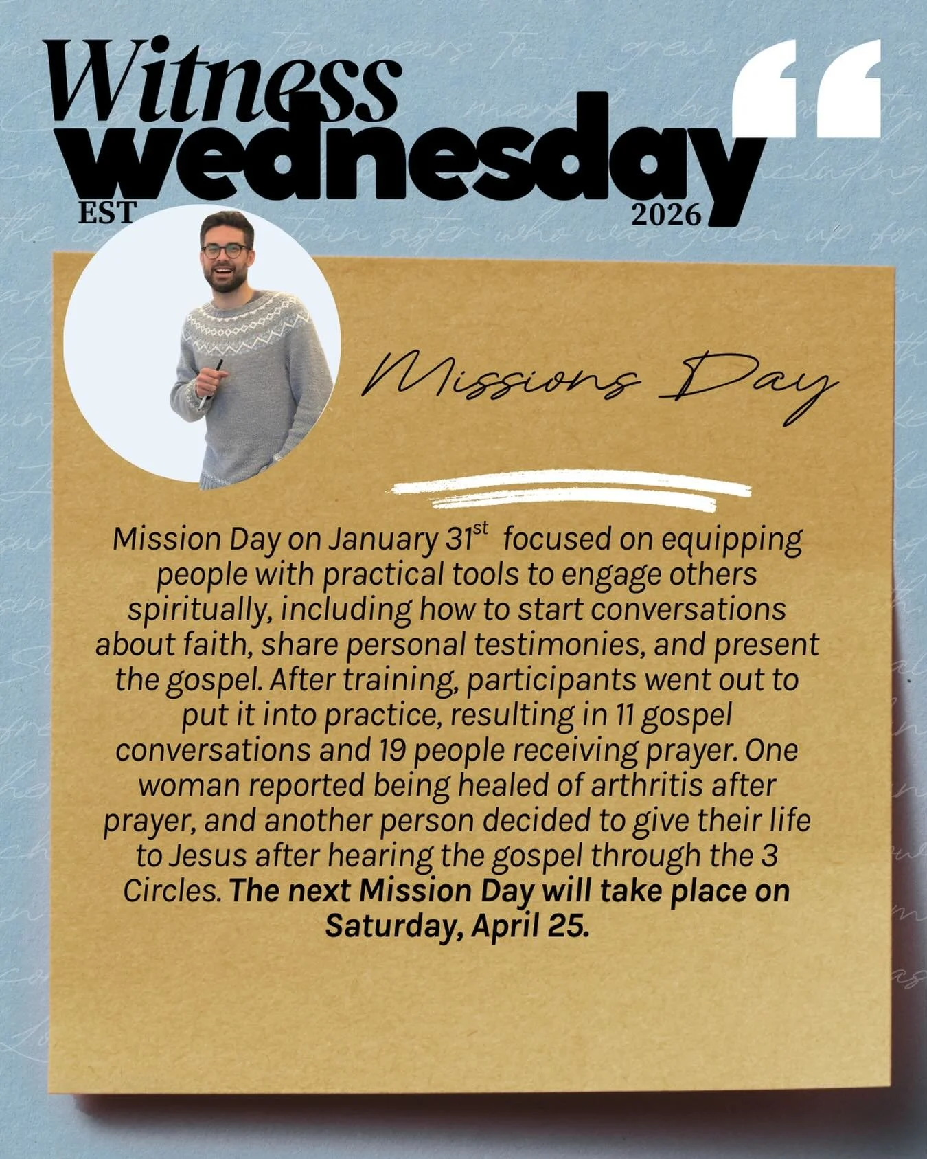 The Lord is moving both in our church and our city!!
We&rsquo;re excited and hopeful to see more of what the Lord will do in Saskatoon and beyond!!

If you have good news and a testimony, we&rsquo;d love to hear all about it.
