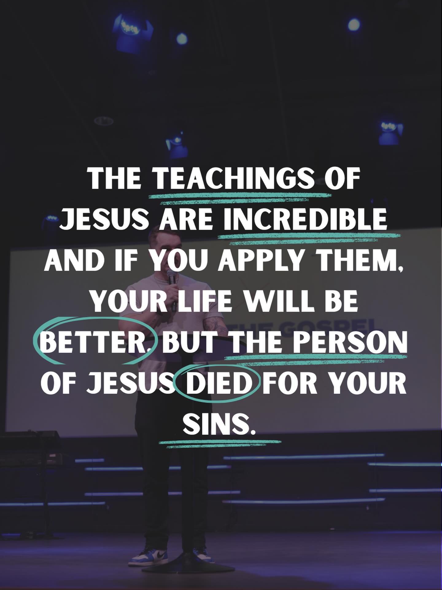 He gave His life to save yours!
His teachings can change your life!
But His sacrifice changes your eternity✝️
This is the gospel!