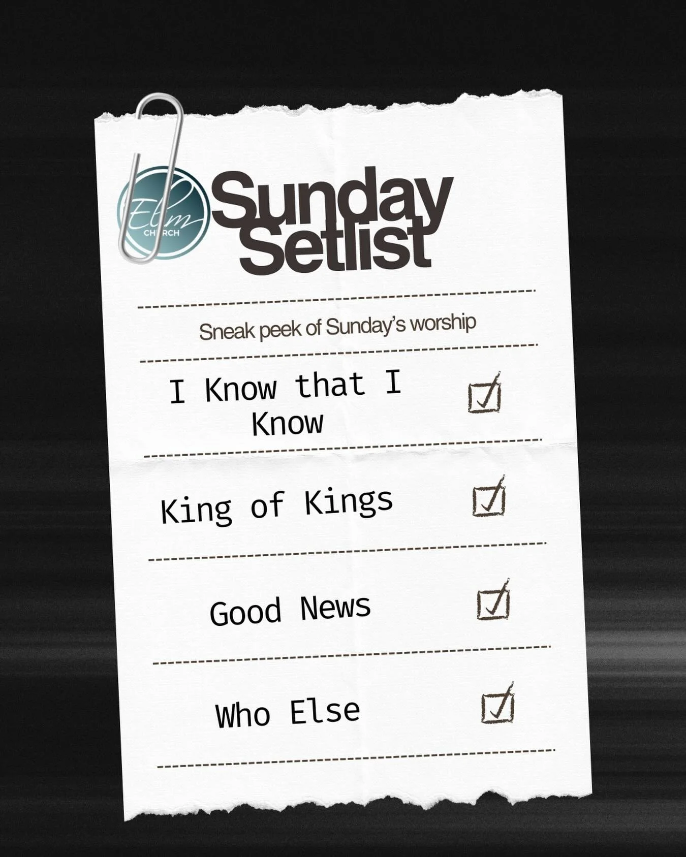 Can&rsquo;t wait to see you this Sunday as we worship together!!🙌