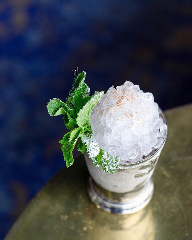 I'm in Texas at the moment, so a few days ago I paid a visit to the Anvil, where the lighting is always gorgeous and the drinks are always delicious. I spotted this mint julep variation on the menu and knew I had to order it, because the mint julep i