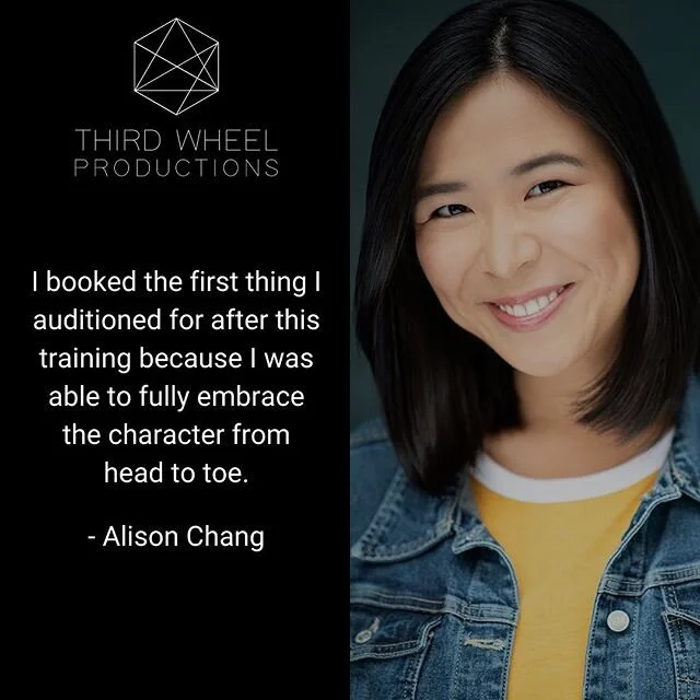 Thanks to @alisonchangsta for the lovely testimonial! Check out our upcoming workshop for more details on how you too can embrace your characters from head to toe. (Link in bio) .
.
&ldquo;From The Outside In&rdquo; Actors workshop is going on Februa