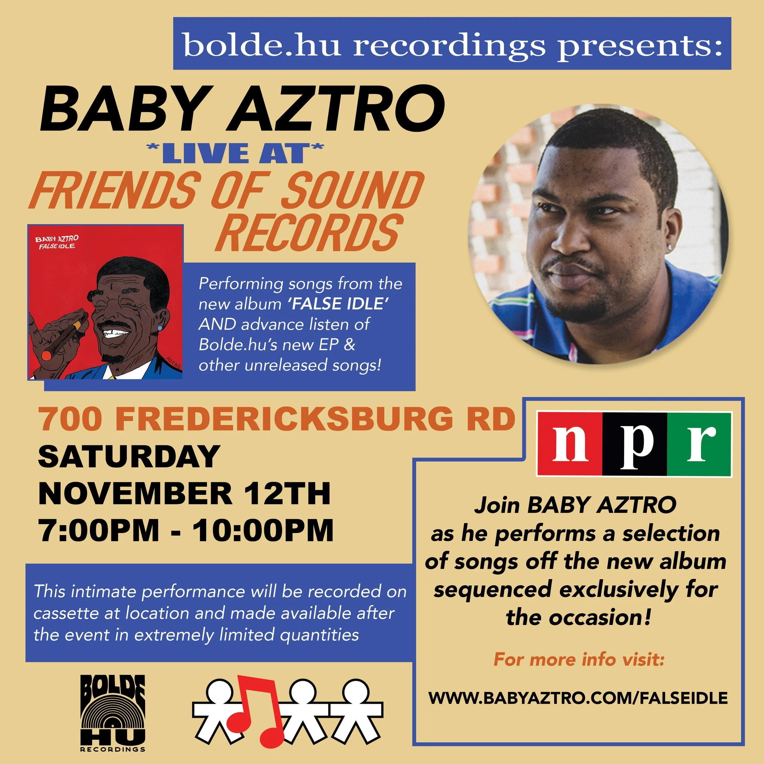 Baby Aztro LIVE at Friends of Sound (NPR Performance)