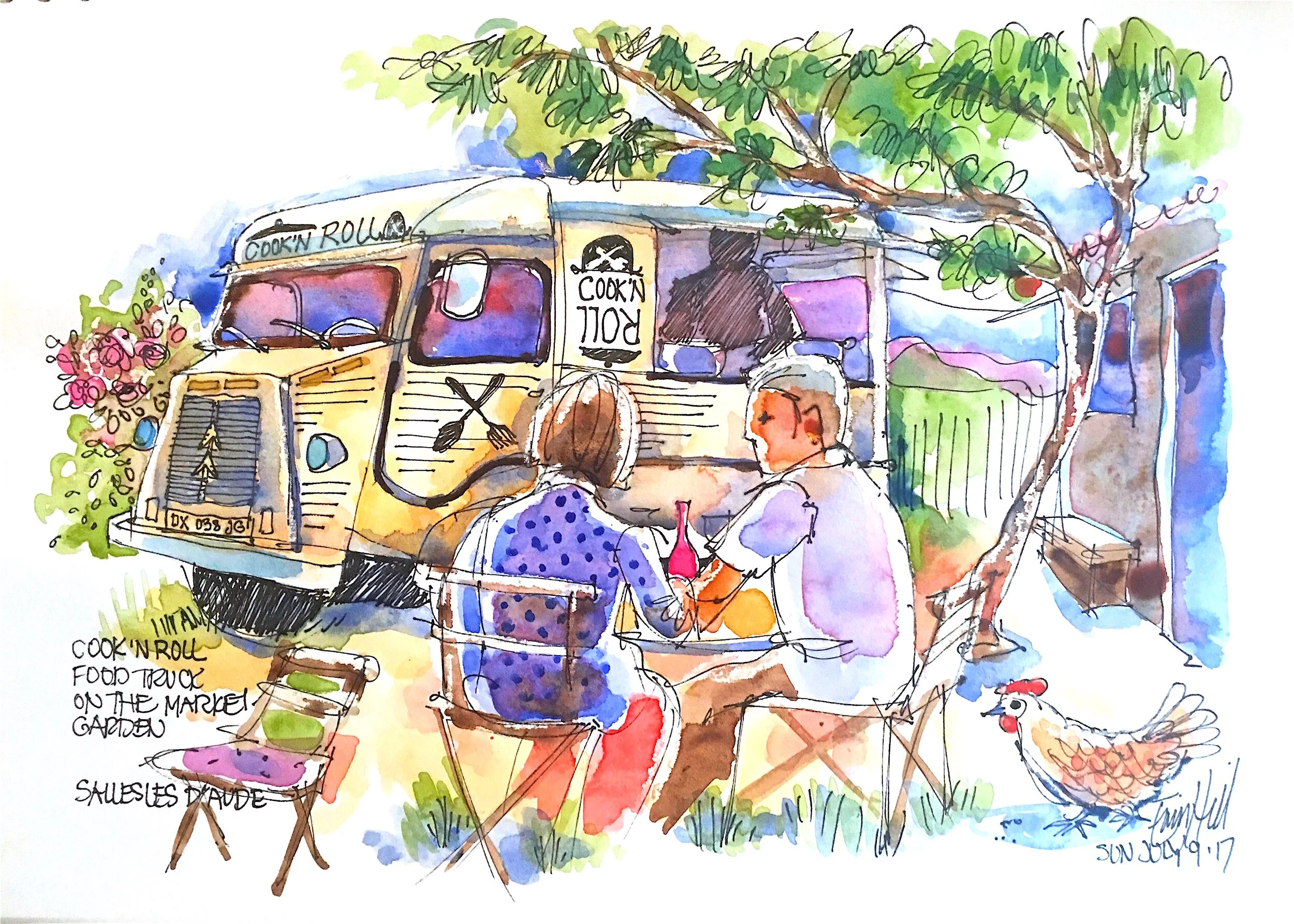 Watercolour Sketch Tips for a Rainy Day