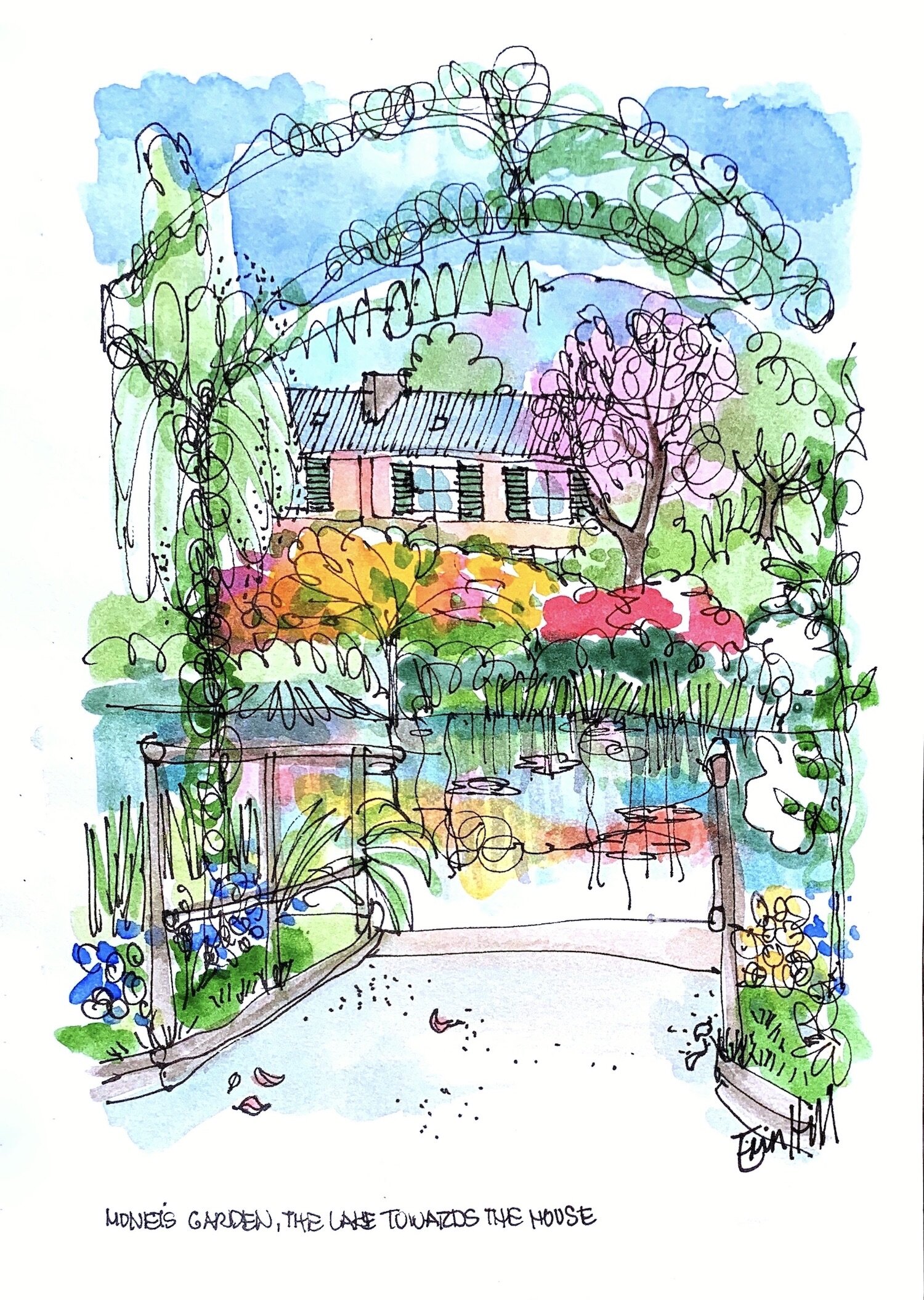 Erin Hill. Monet's Garden The lake towards the house. FC 2.jpeg
