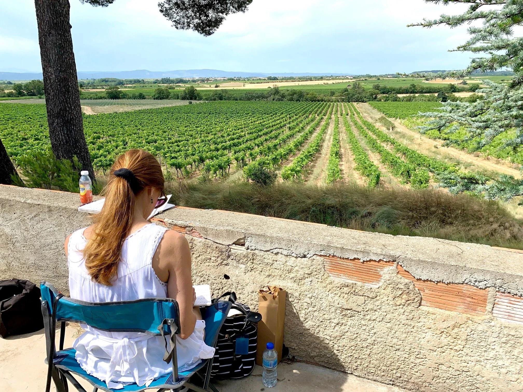Sketching in the Minervois Southern France