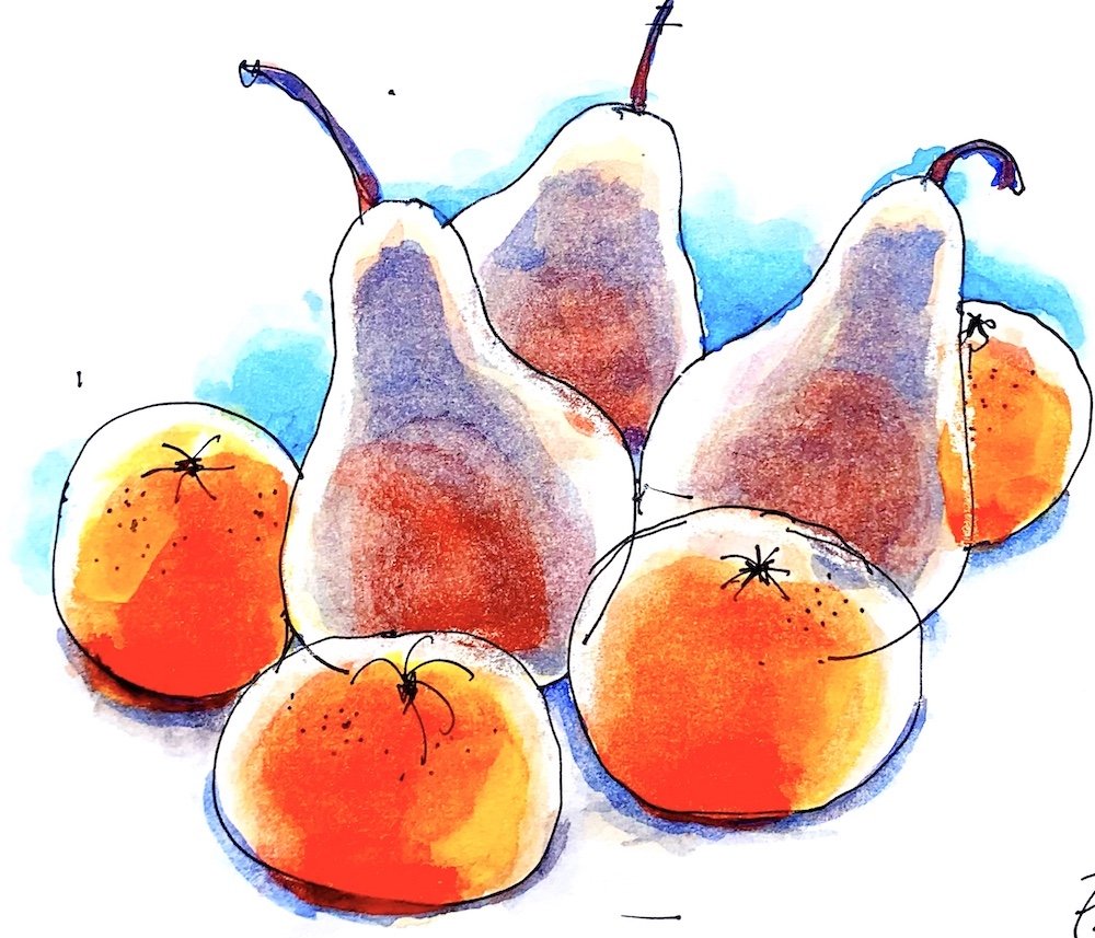 Erin Hill. Pears and Mandarins .jpg