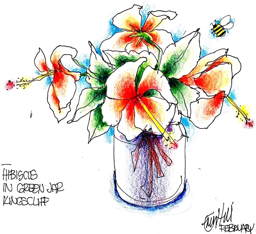 Erin Hill Sketching Hibiscus 1.jpg