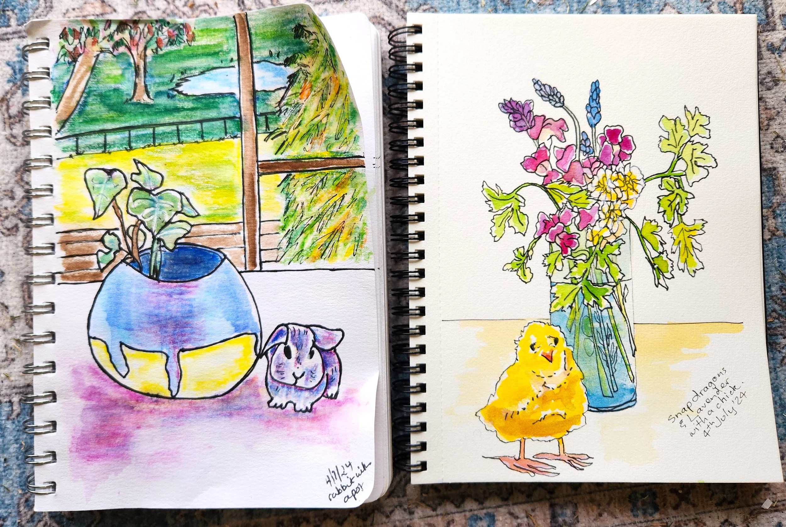 Gaye. 2 flower sketches.jpg