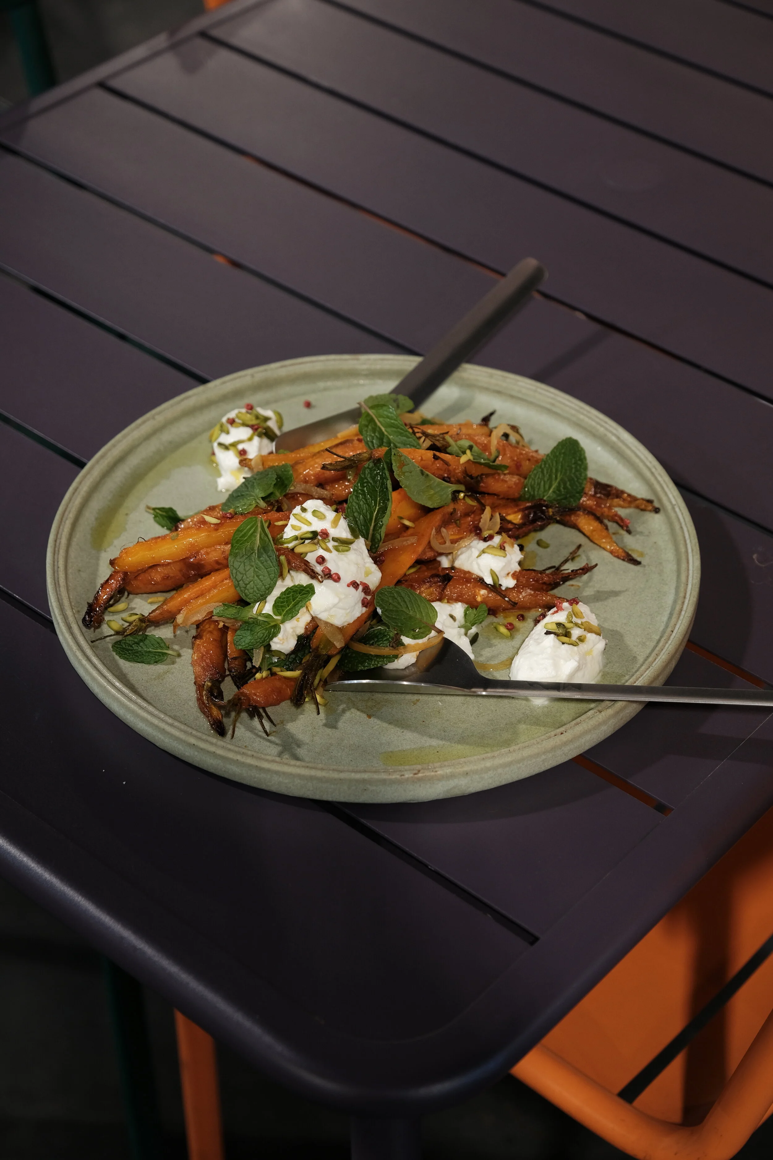 Recipe... Lucia's Roasted Harissa Carrot Salad 