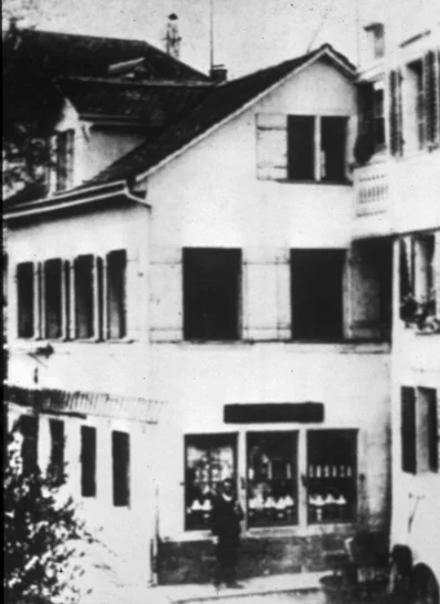 Der Laden an der Lindenstrasse,um 1900