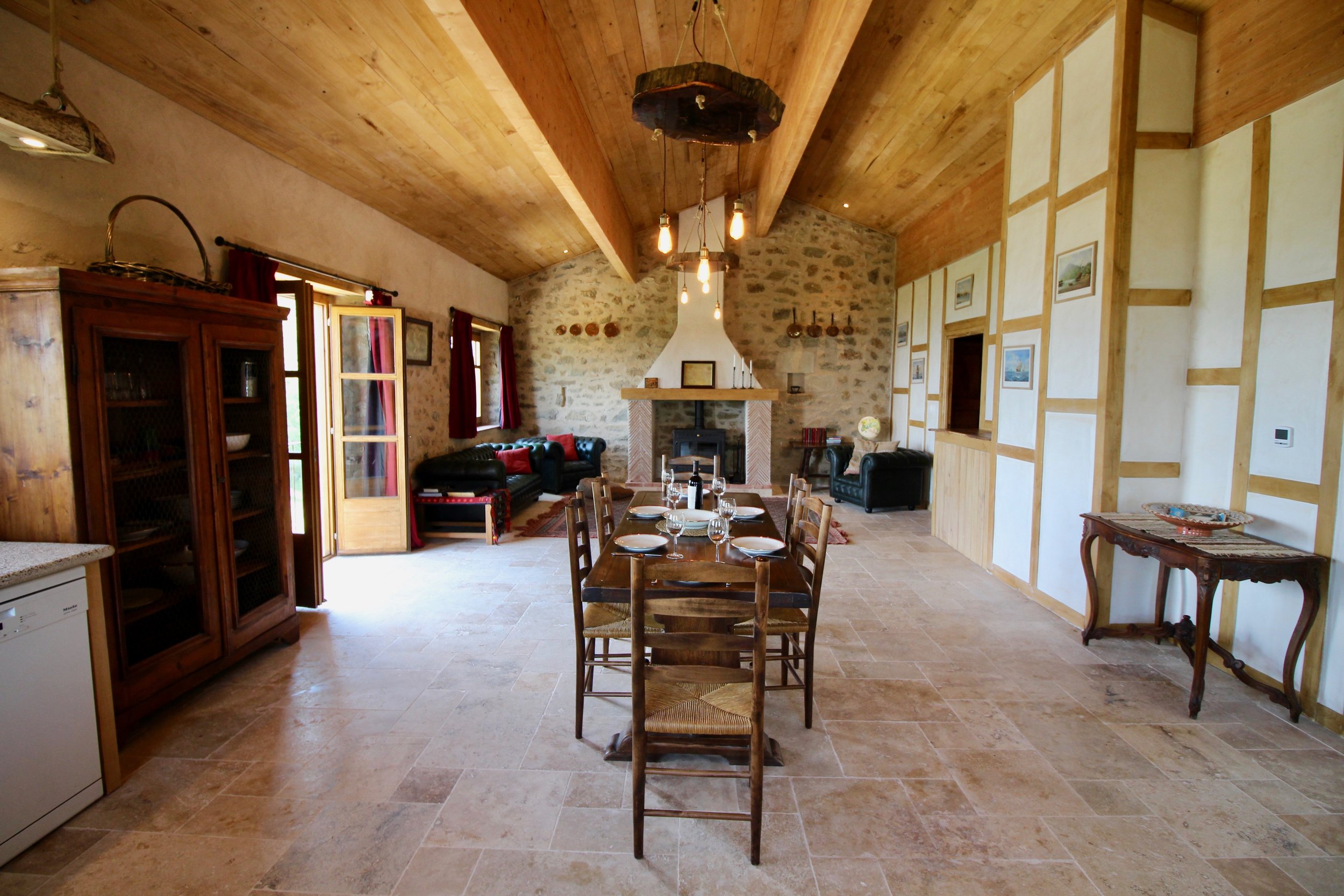 Vast open plan living/dining area