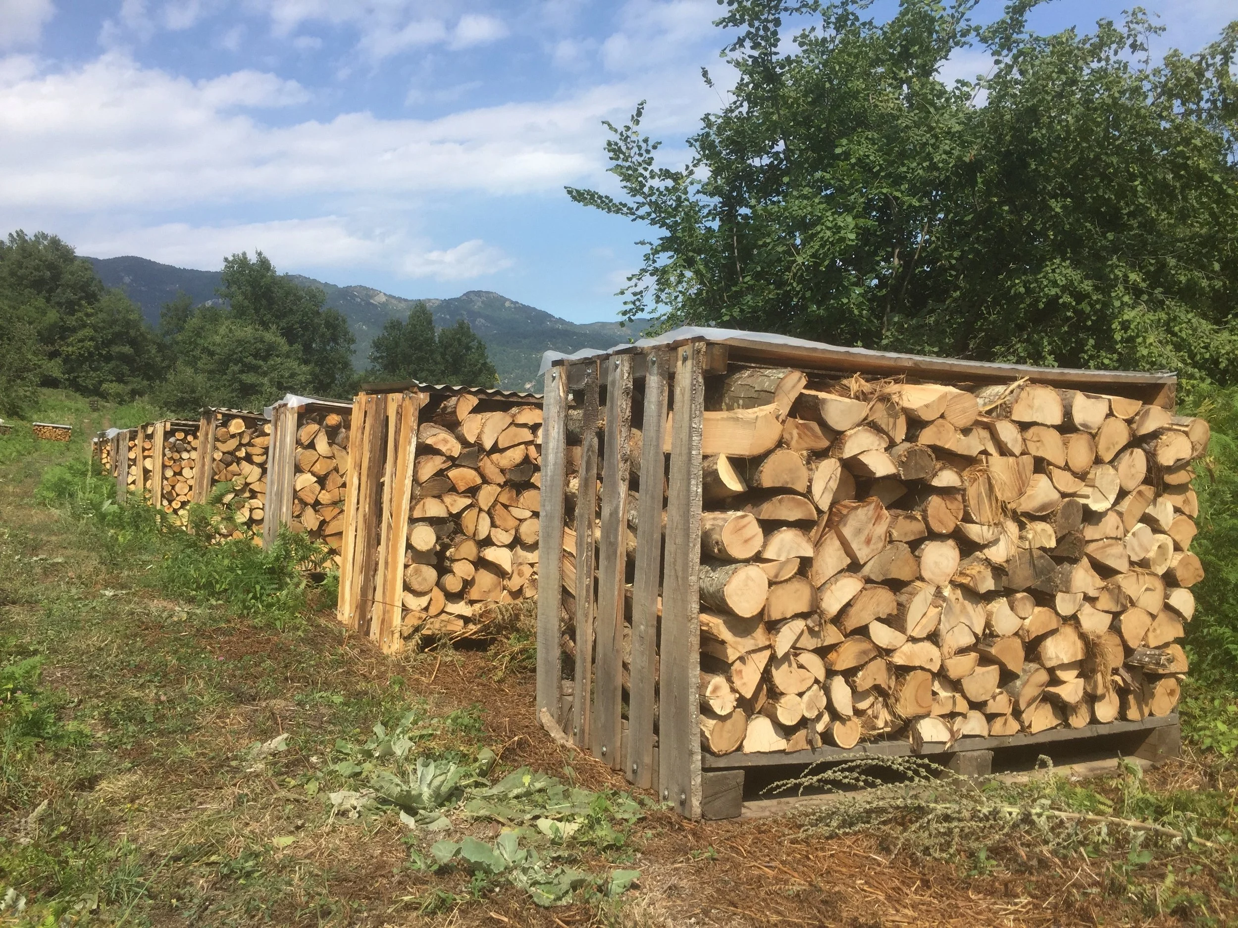 Stillages for firewood