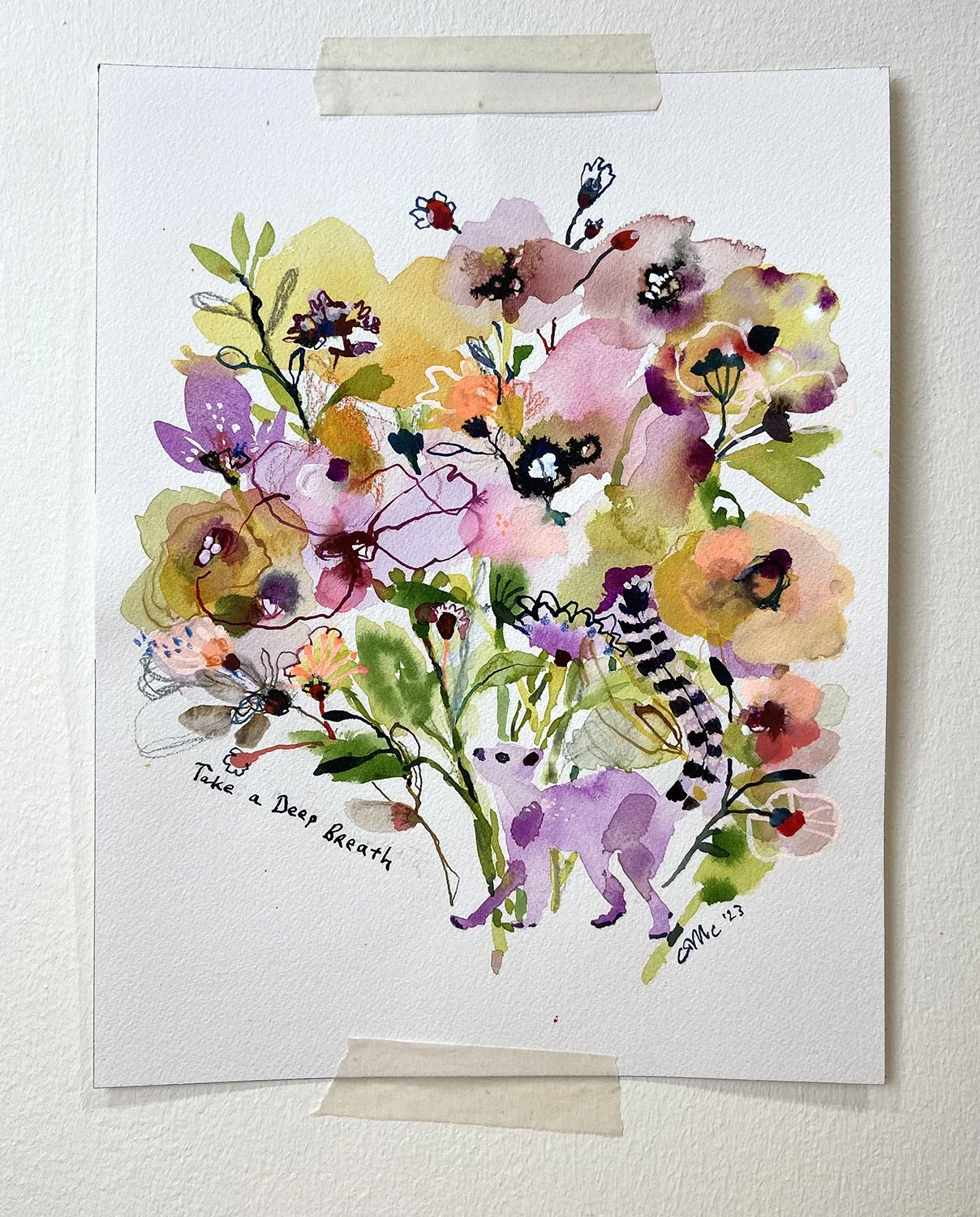 Take a Deep Breath - Painting by Catherine Jennifer