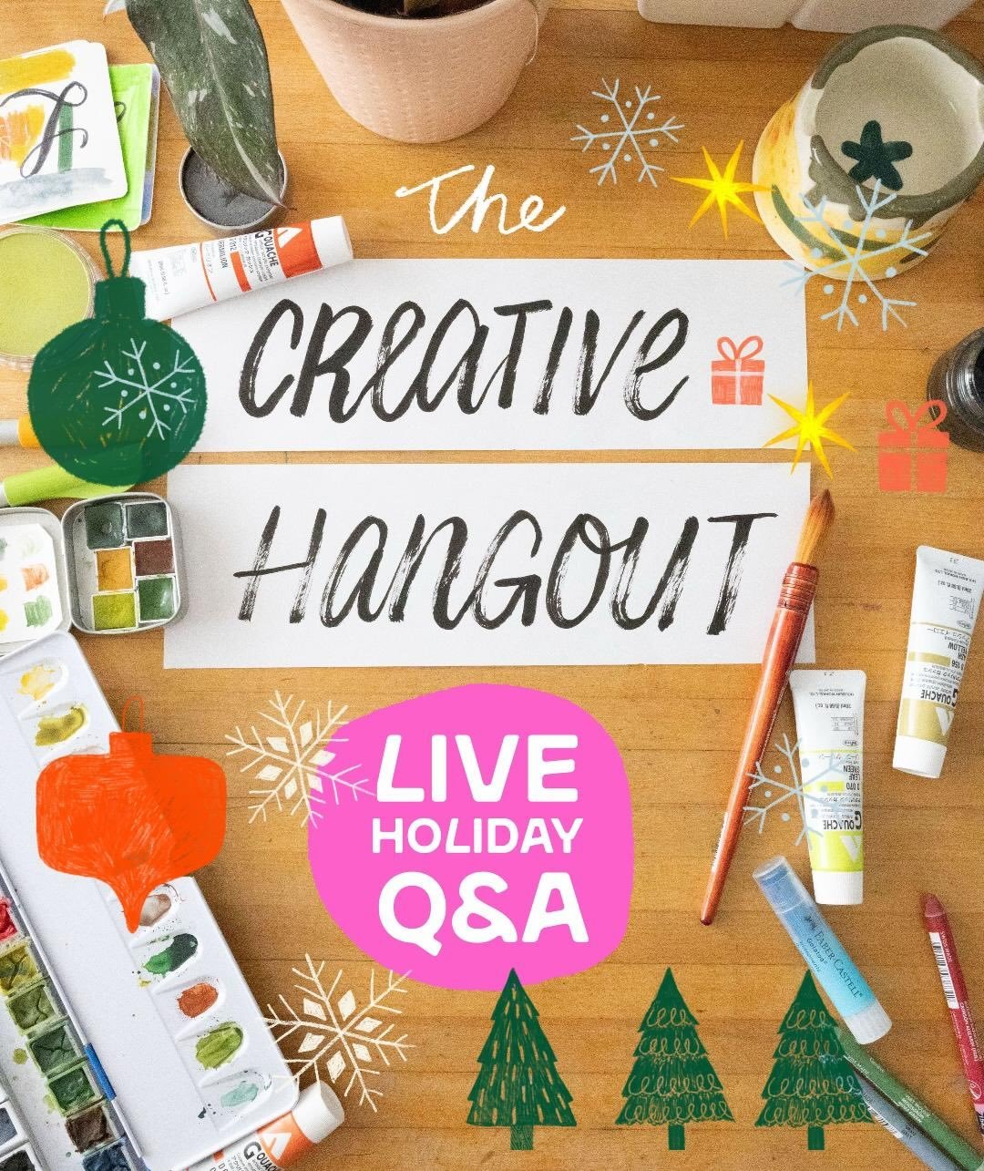 Would you like to chat about art and creative stuff with me? Here&rsquo;s your chance!

I&rsquo;m taking part in a special creative hangout Q&amp;A session on Zoom with a wonderful group of 15+ @skillshare teachers and we would love to see you there.