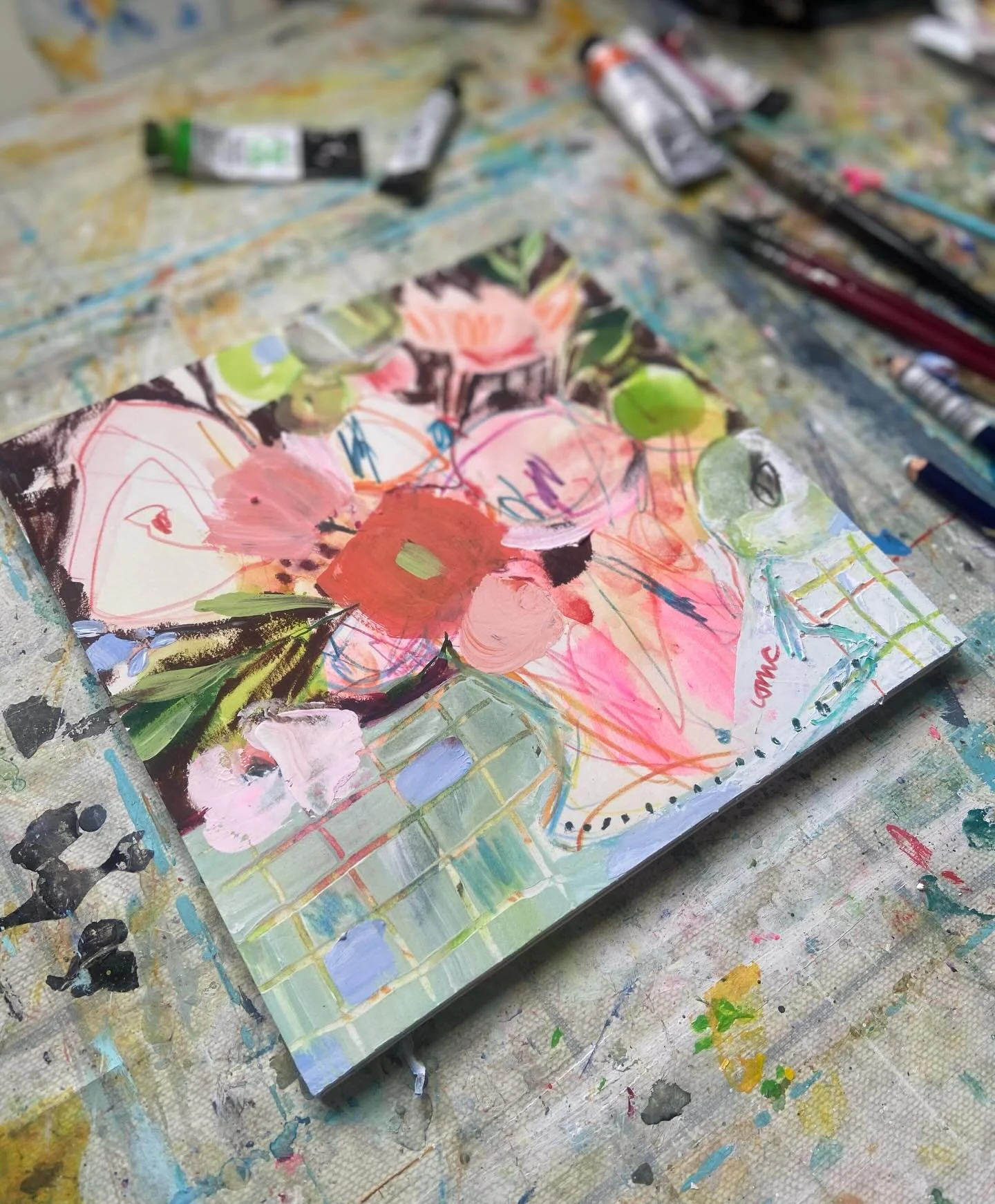 Squeezing in some personal work

#looseflorals #markmaking #personalwork #onmydesktoday #creativeprocess