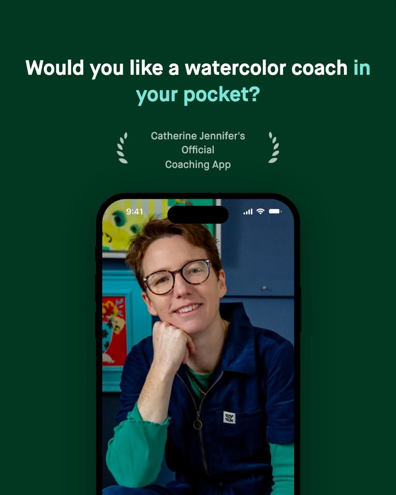 It&rsquo;s a bit odd to think about being in someone&rsquo;s pocket, but you know, it&rsquo;s my year for trying new things! 

It&rsquo;s coming soon! My new &ldquo;Watercolor Joy&rdquo; coaching app! I&rsquo;ve got a few people testing it and feedba