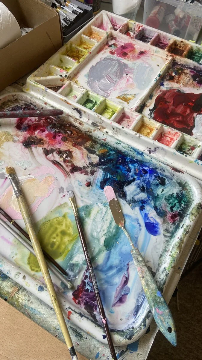 "Fruit is Better than Biscuits" (Palettes used to create artwork) by artist Catherine Jennifer