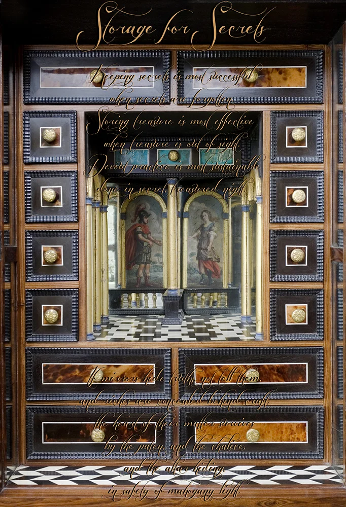 © Helena Cavan, 2013 Coughton Cabinets of Curiosities, for Mass Cabinet.