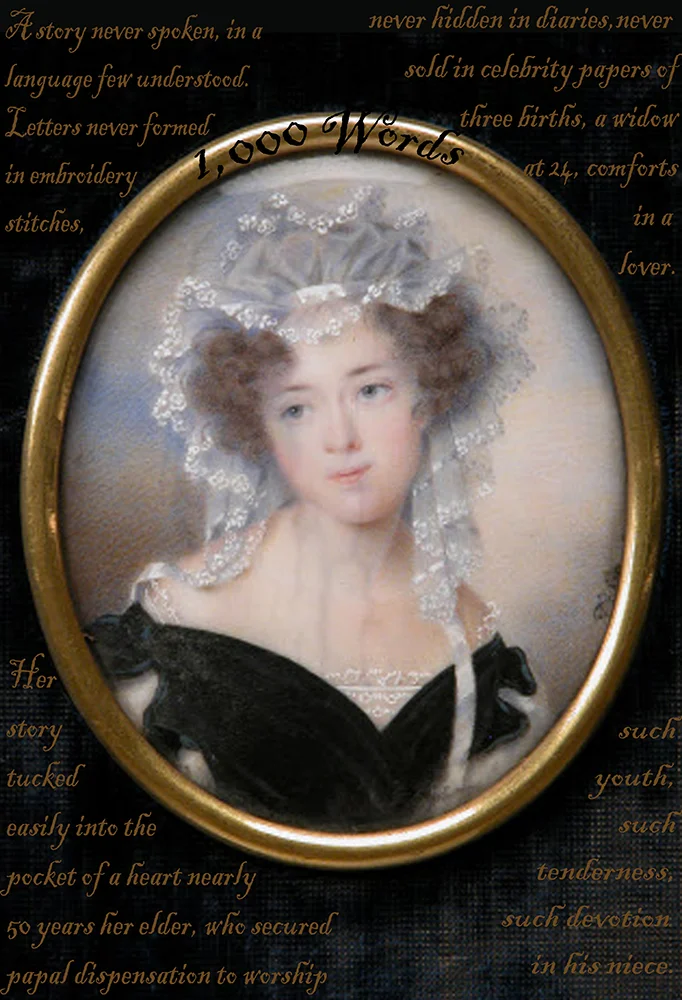 © Helena Cavan, 2013 Coughton Cabinets of Curiosities, for Lady Mary Ann Acton Miniature portrait.