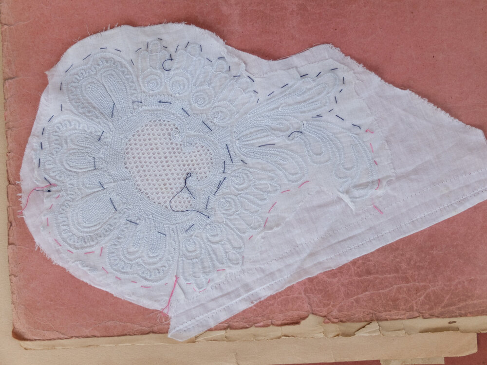 Antique Lace Appliqu\u00e9s 3pc Needlepoint /& Fillet Lace Inserts White Cream Mats French Convent Find Vintage Wedding Dolls Period Costume