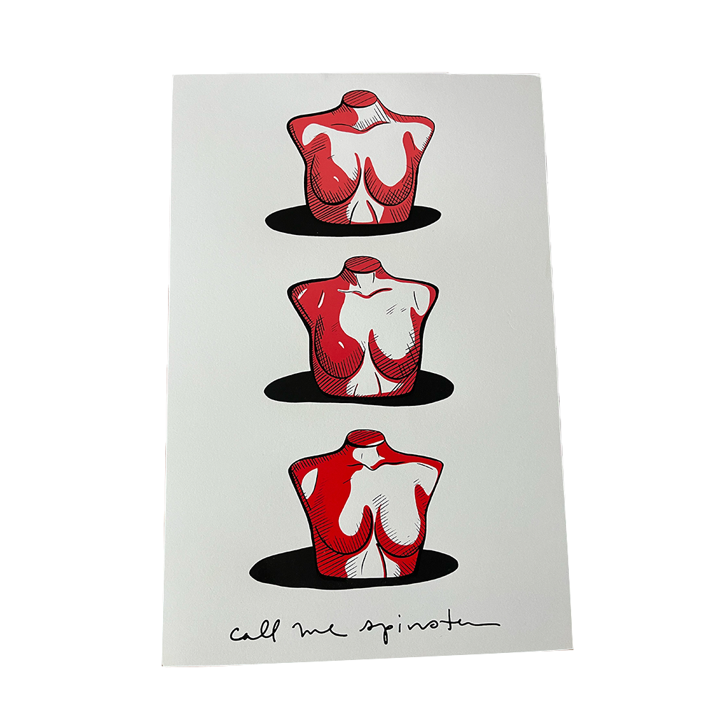 Screenprinted CMS Bust Poster