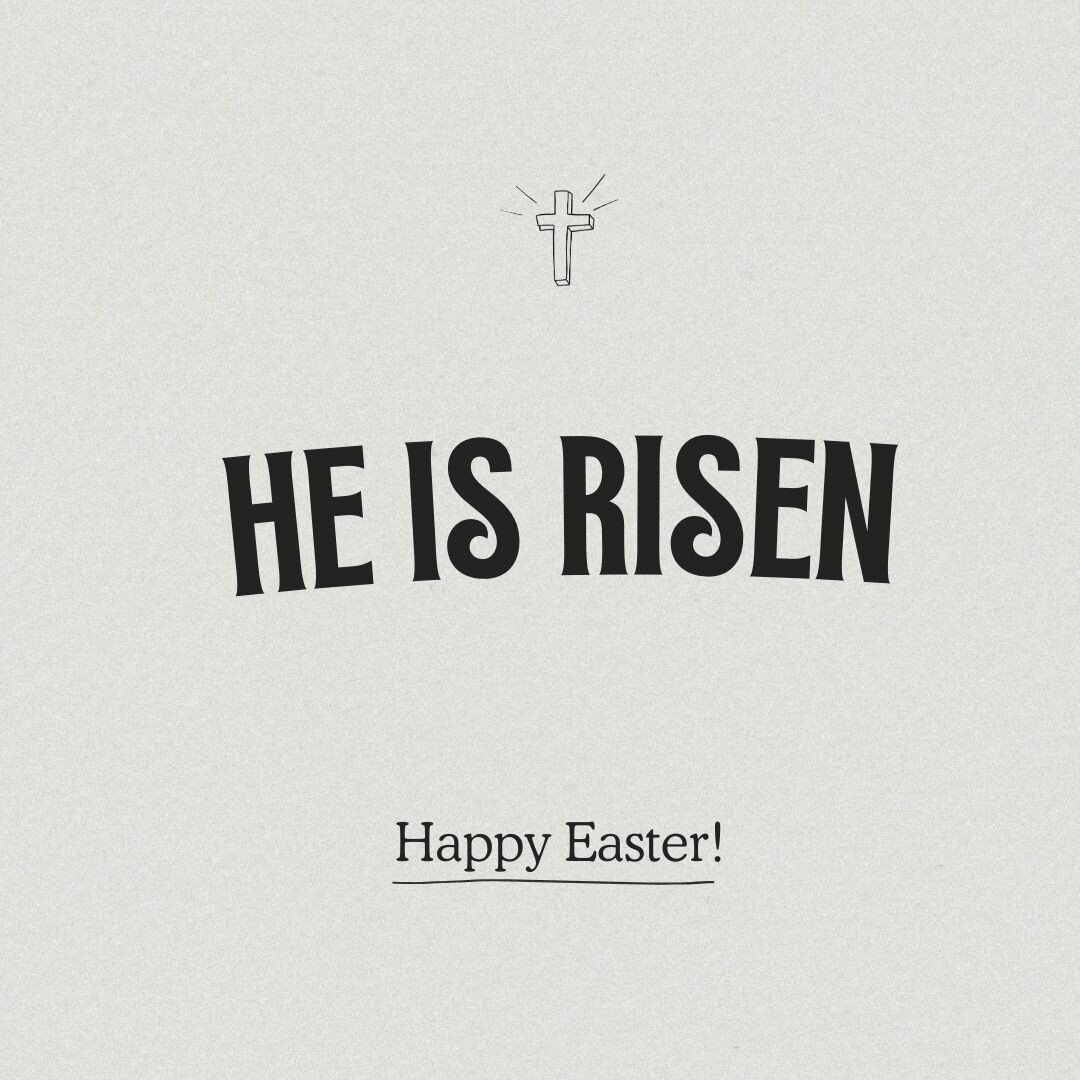 Happy Easter! Join us for Easter Services this morning 8a, 9:30a or 11a. Church Online begins 9:30a.