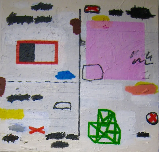 Untitled, 24 X 24, acrylic and pencil on canvas