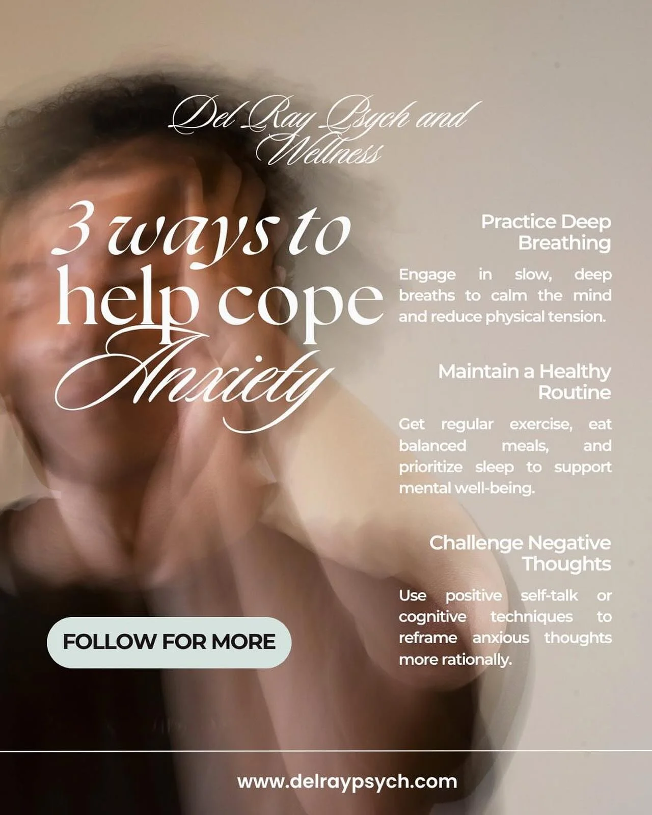 Struggling with anxiety?
Here are 3 simple ways to start feeling more grounded today.
💬 Which one helps you the most?

#anxietysupport #MentalHealthSupport #healingjourney #mentalhealthmatters #dmvtherapist #wellnesstips